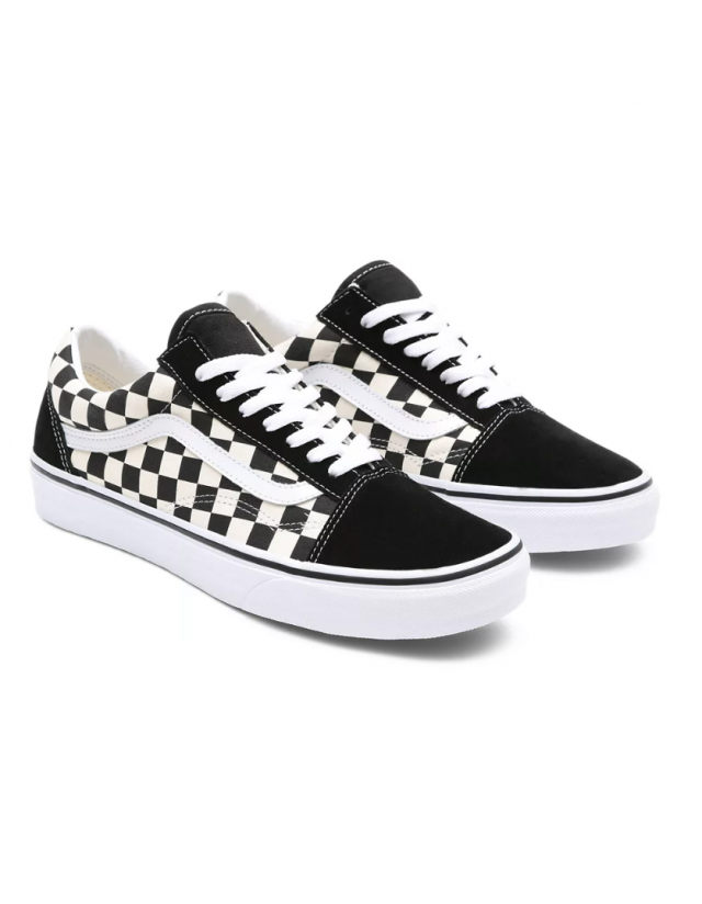 Vans Old Skool - Primary Check/Black/White - Chaussures  - Cover Photo 1