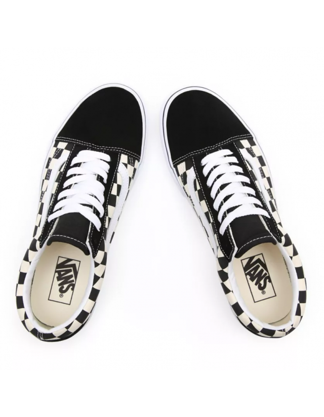 Vans Old Skool - Primary Check/Black/White - Chaussures  - Cover Photo 2
