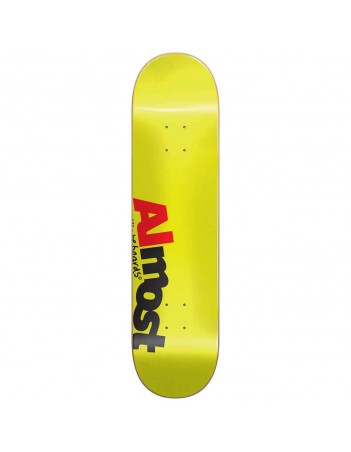 Almost most hyb yellow - 8.5 - Skateboard Deck - Miniature Photo 1
