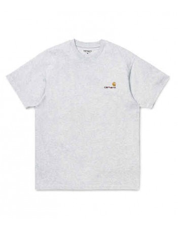 Carhartt WIP American Script T-shirt - Ash heather - Herren T-Shirt - Miniature Photo 1