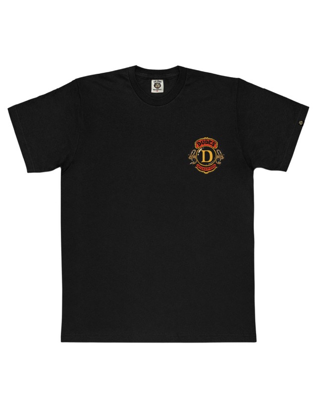 The Dudes Lions Ss Tee - Black - Men's T-Shirt  - Cover Photo 1
