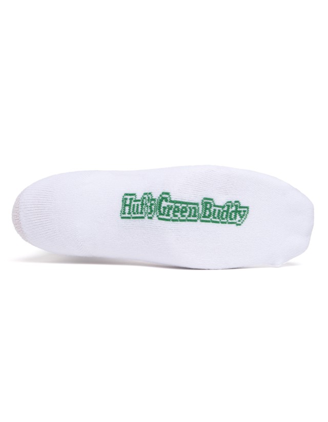 Huf Green Buddy Spotlight Sock - White - Socks  - Cover Photo 1