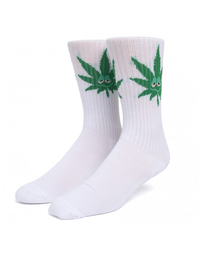 Huf Green Buddy Spotlight Sock - White - Chaussettes  - Cover Photo 2