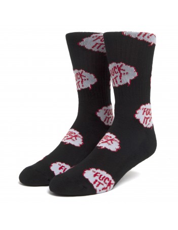 HUF The Motto sock - Black - Chaussettes - Miniature Photo 1