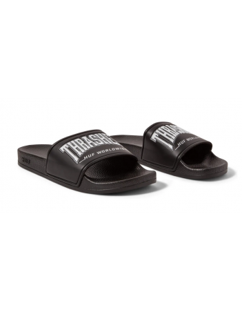 HUF X Thrasher Slide - Black - Shoes - Miniature Photo 1