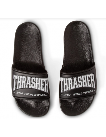 HUF X Thrasher Slide - Black - Shoes - Miniature Photo 2