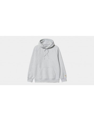 Carhartt Wip Hooded Chase Sweat - Grey Heater - Product Photo 1
