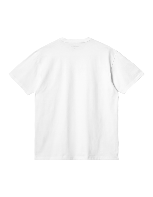 Carhartt Wip S/S Chase T-Shirt - White/Gold - Men's T-Shirt  - Cover Photo 2