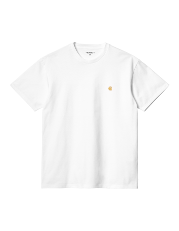 Carhartt Wip S/S Chase T-Shirt - White/Gold - Product Photo 1