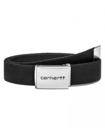 Carhartt Wip Clip Belt Chrome - Black - Product Photo 2