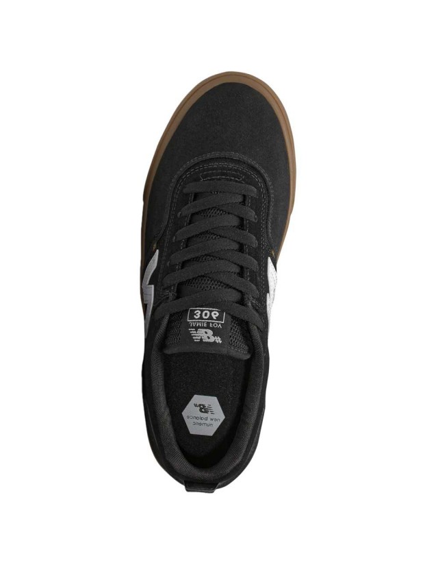 New Balance 306 Jamie Foy - Black / Gum - Skate Shoes  - Cover Photo 2