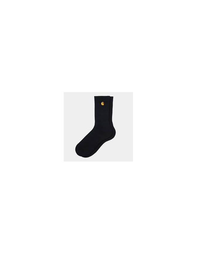 Carhartt Wip Chase Socks - Black / Gold - Socks  - Cover Photo 1