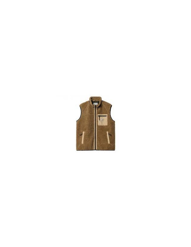 Carhartt Wip Prentis Vest Liner - Hamilton Brown / Dusty H Brown - Man Jacket  - Cover Photo 1
