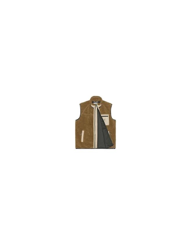 Carhartt Wip Prentis Vest Liner - Hamilton Brown / Dusty H Brown - Man Jacket  - Cover Photo 2