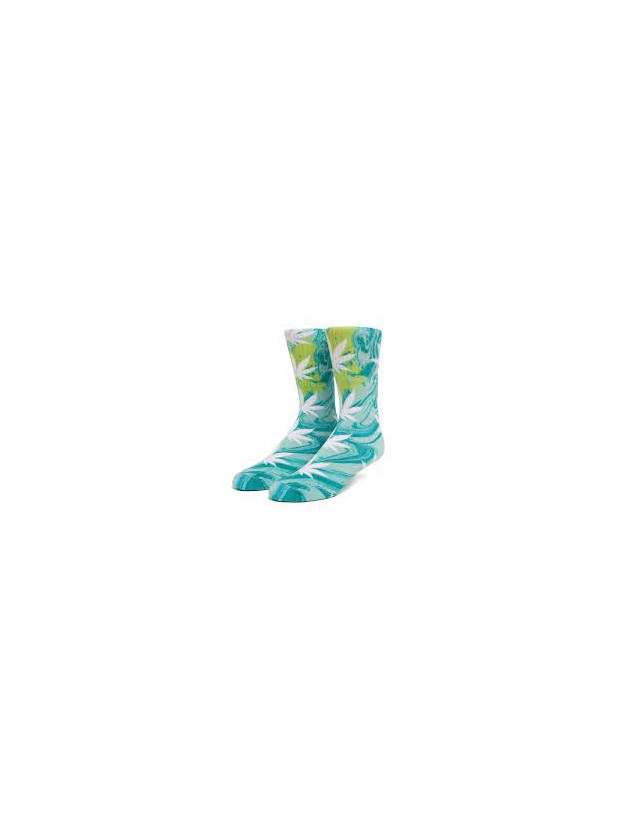 Huf Digital Plantlife Sock - Green/White - Socks  - Cover Photo 1