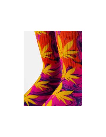 Huf Digital Plantlife Sock - Purple/Yellow - Product Photo 2