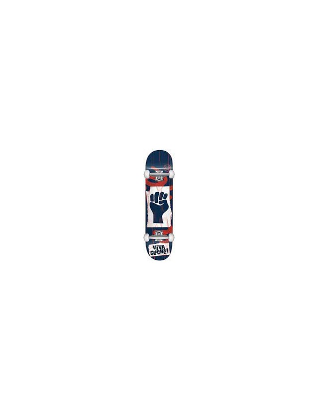 Cliché Skateboard Complet 7.75" - Blue / White / Red - Skateboard  - Cover Photo 1