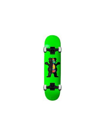 Grizzly Use Your Brain Neon Green 8.0" Complete Skateboard - Green - Product Photo 1