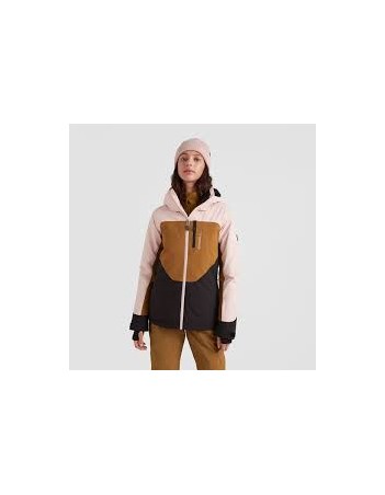 O'neill Diamond jacket Women's Snowboard - Peach whip / Black - Women's Ski & Snowboard Jacket - Miniature Photo 2