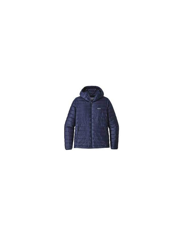Patagonia Down Sweater Hoody - Classic Navy - Man Jacket  - Cover Photo 1