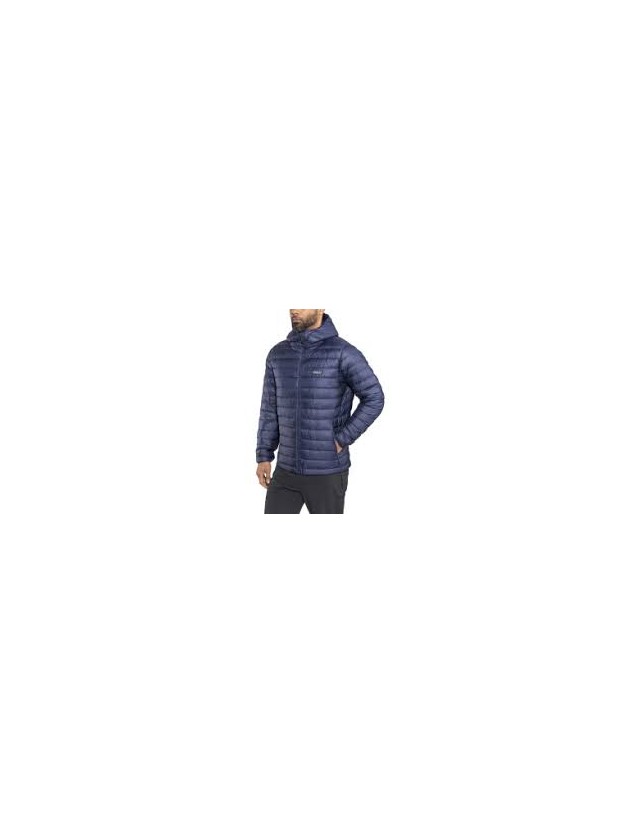 Patagonia Down Sweater Hoody - Classic Navy - Man Jacket  - Cover Photo 2