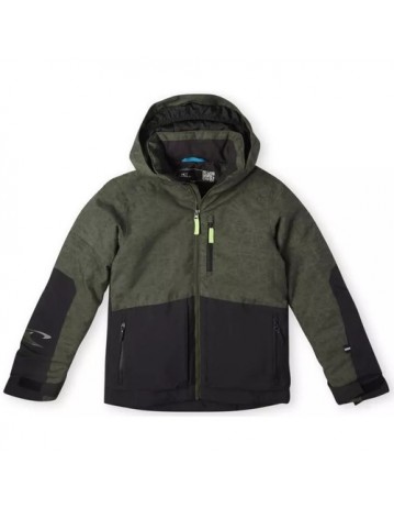 O'neill Texture Jacket Boys - Noir / Olive - Product Photo 1