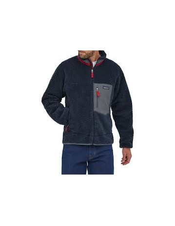 Patagonia M's Classic Retro-X Jkt - New Navy / Wax Red - Product Photo 2