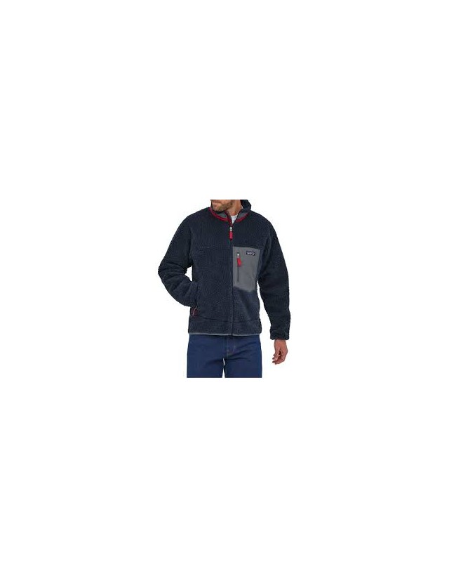 Patagonia M's Classic Retro-X Jkt - New Navy / Wax Red - Man Jacket  - Cover Photo 2