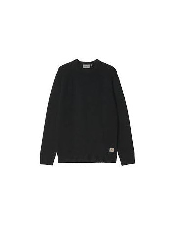 Carhartt Wip Anglistic Sweater - Specckled Black - Product Photo 1