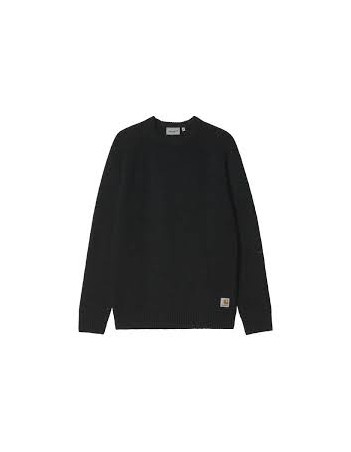 Carhartt WIP Anglistic Sweater - Specckled Black - Herren Sweatshirt - Miniature Photo 1