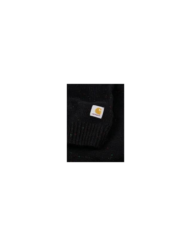 Carhartt Wip Anglistic Sweater - Specckled Black - Sweatshirt Voor Heren  - Cover Photo 2