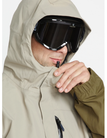 Volcom L ins Gore-tex jacket - Dark khaki - Men's Ski & Snowboard Jacket - Miniature Photo 2