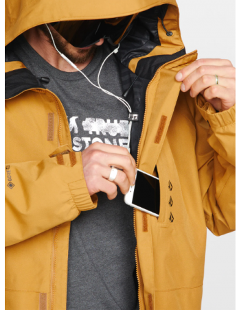 Volcom Dua ins Gore jacket - Caramel - Men's Ski & Snowboard Jacket - Miniature Photo 4