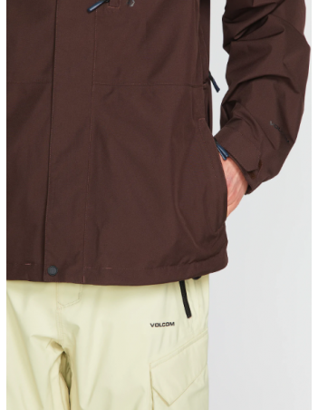 Volcom Dua ins Gore jacket - Brown - Men's Ski & Snowboard Jacket - Miniature Photo 3