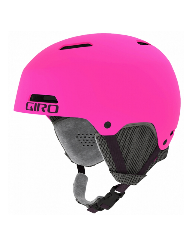 Giro Crüe Youth Helmet - Bright Pink - Casque Ski & Snowboard  - Cover Photo 1
