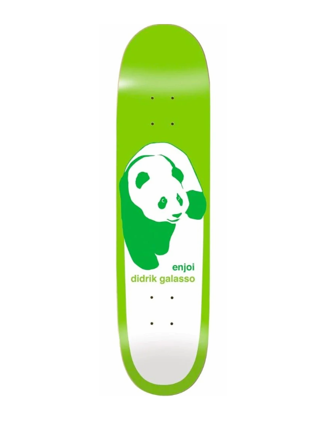Enjoi Deedz Classic Panda Super Sap 8.375" Green - Skateboard Deck  - Cover Photo 1