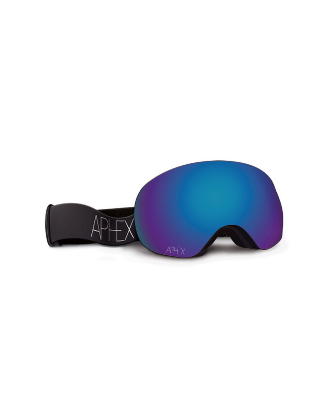 Aphex Xpr Matt Black - Revo Blue - Masque Ski & Snowboard  - Cover Photo 1