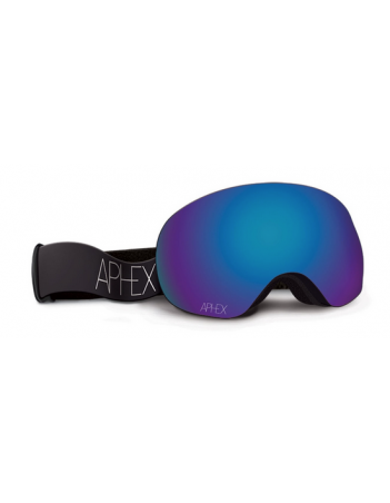 Aphex XPR Matt Black - Revo Blue - Masque Ski & Snowboard - Miniature Photo 1