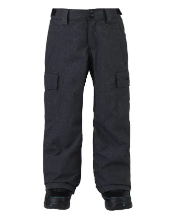Burton Boys Exile Cargo Pant - Denim - Boy's Ski & Snowboard Pants - Miniature Photo 1