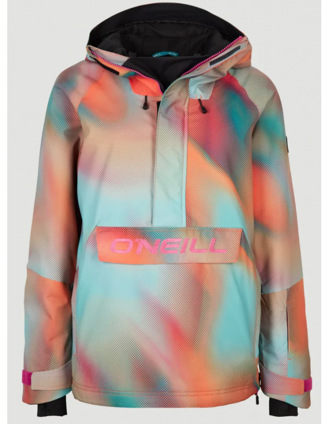 O'neill Anorak Girl Jacket - Dark Blue Fade Halftone - Girl's Ski & Snowboard Jacket  - Cover Photo 2
