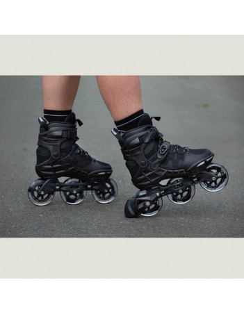 Powerslide Argon 100 - Black - Fitness Inline Skates - Miniature Photo 2
