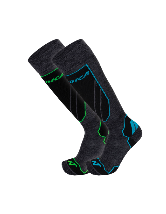 Nordica Uni 2 Pack - Grey Neon Green / Grey Blue - Chaussettes  - Cover Photo 1