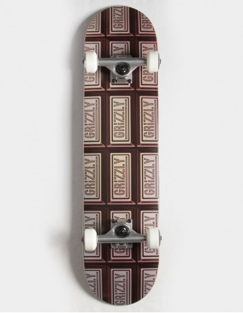 GRIZZLY Chocolate Bar 7.75" Complete Skateboard - Complètes - Miniature Photo 1