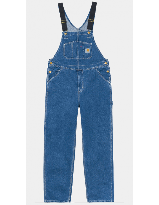 Carhartt Wip Bib Overall - Blue Stone Washed - Overall  - Cover Photo 1