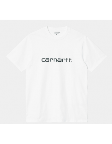 Carhartt Wip Script T-Shirt - White / Black - Product Photo 1