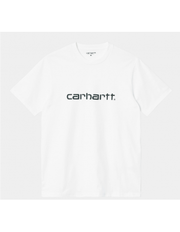 Carhartt WIP Script T-shirt - White / Black - Herren T-Shirt - Miniature Photo 1
