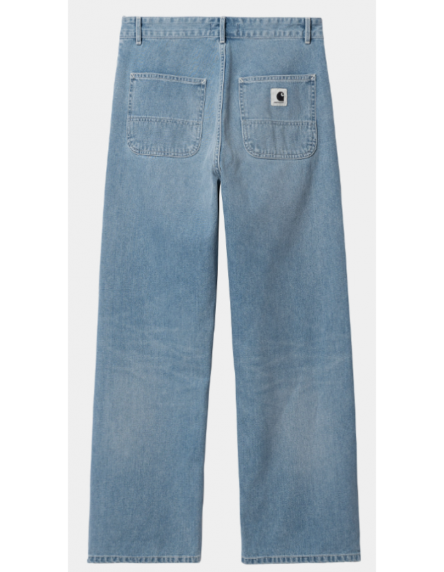 Carhartt Wip W' Simple Pant - Blue Light True Washed - Women's Pants  - Cover Photo 2