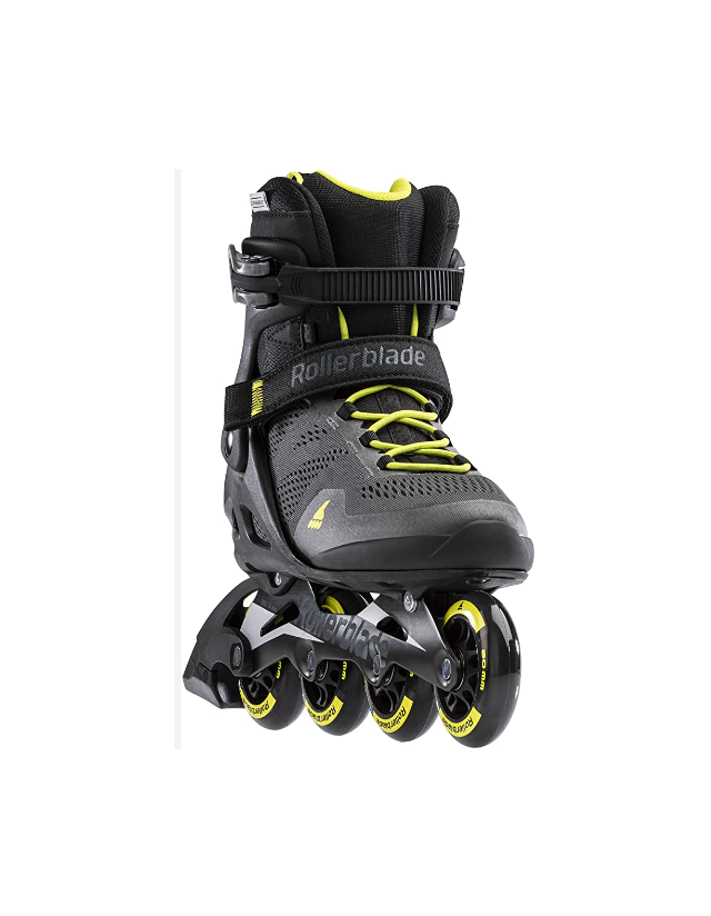 Rollerblade Macroblade 80 Black / Lime - Rollers Fitness  - Cover Photo 2