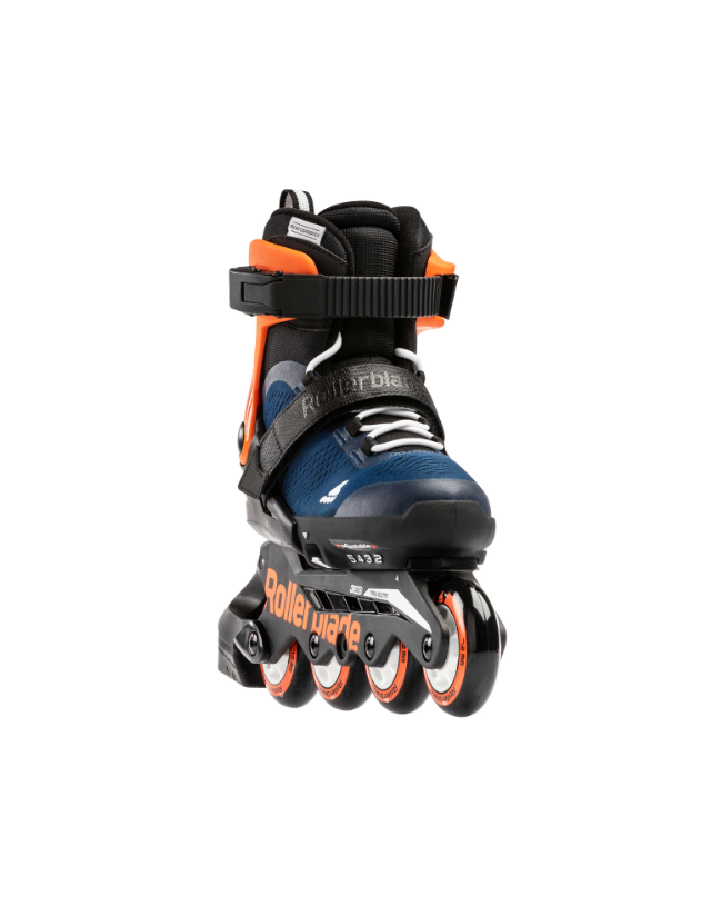 Rollerblade Microblade Youth - Midnight Blue / Warm Orange - Rollers Enfant  - Cover Photo 2