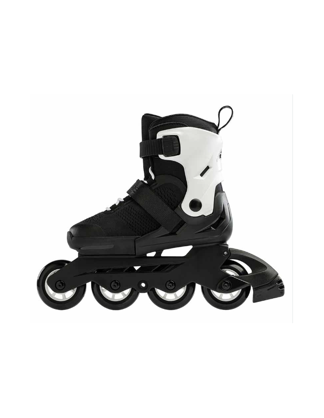 Rollerblade Microblade Youth - Black / White - Rollers Enfant  - Cover Photo 3